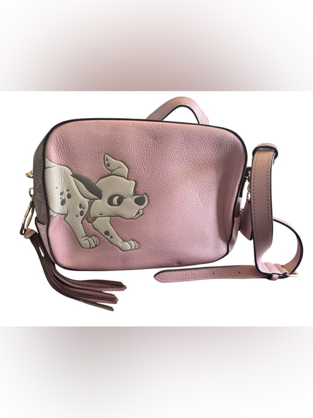 Coach X Disney 101 Dalmatians Pink Leather Crossbody